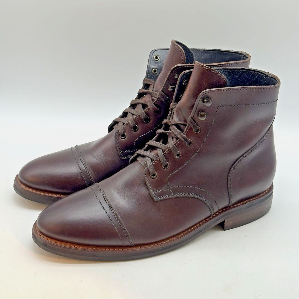 Thursday Boot Co. Captain Men's 10.5 Brown Leather Cap Toe Goodyear Welt Boots